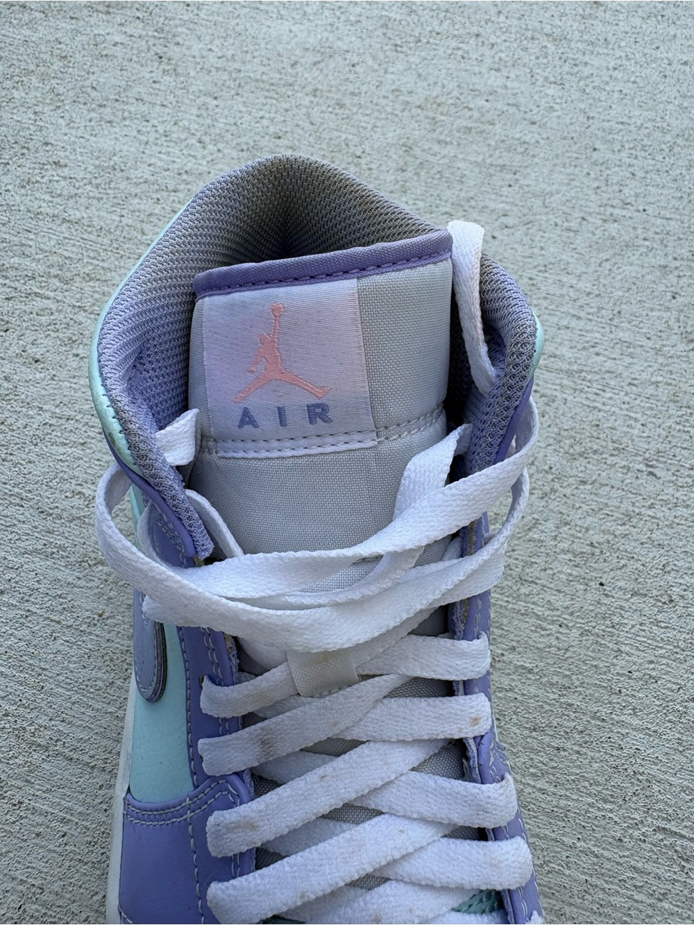 Nike Women's High-Top Sneakers in Lavender and Mint - Picture 5 of 5